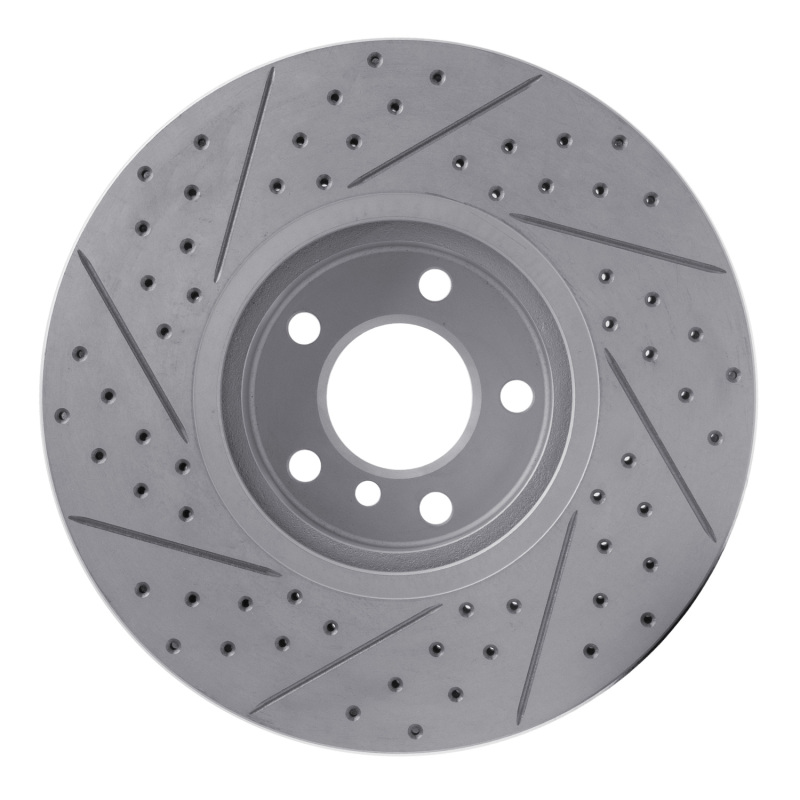 BMW X6 Brake Rotor (1) - Front Right - DFC - Drilled & Slotted Geoperformance - `07-`18