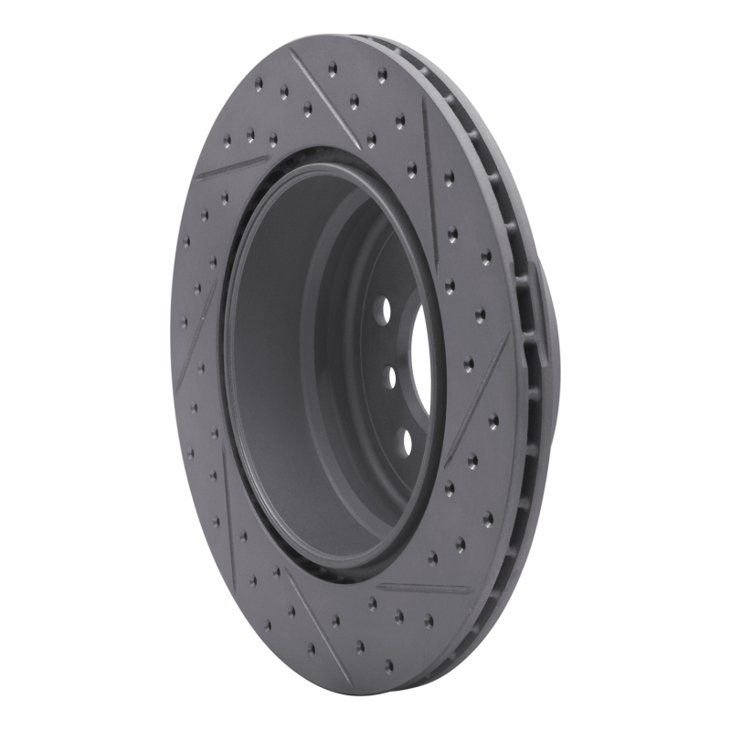 BMW X5 Brake Rotor (1) - Rear Left - DFC - Drilled & Slotted Geoperformance - `07-`19