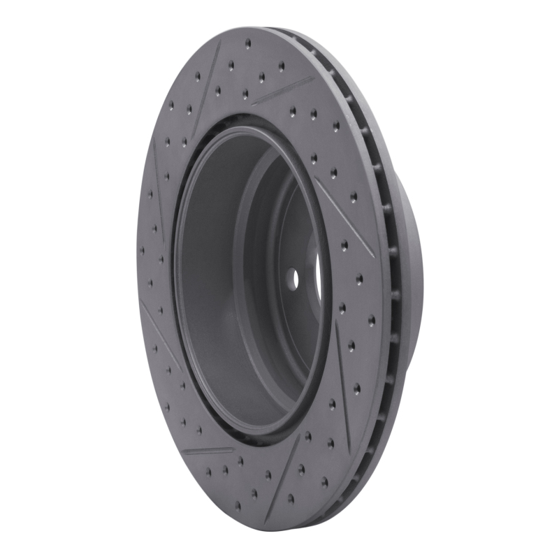 BMW X5 Brake Rotor (1) - Rear Right - DFC - Drilled & Slotted Geoperformance - `07-`19