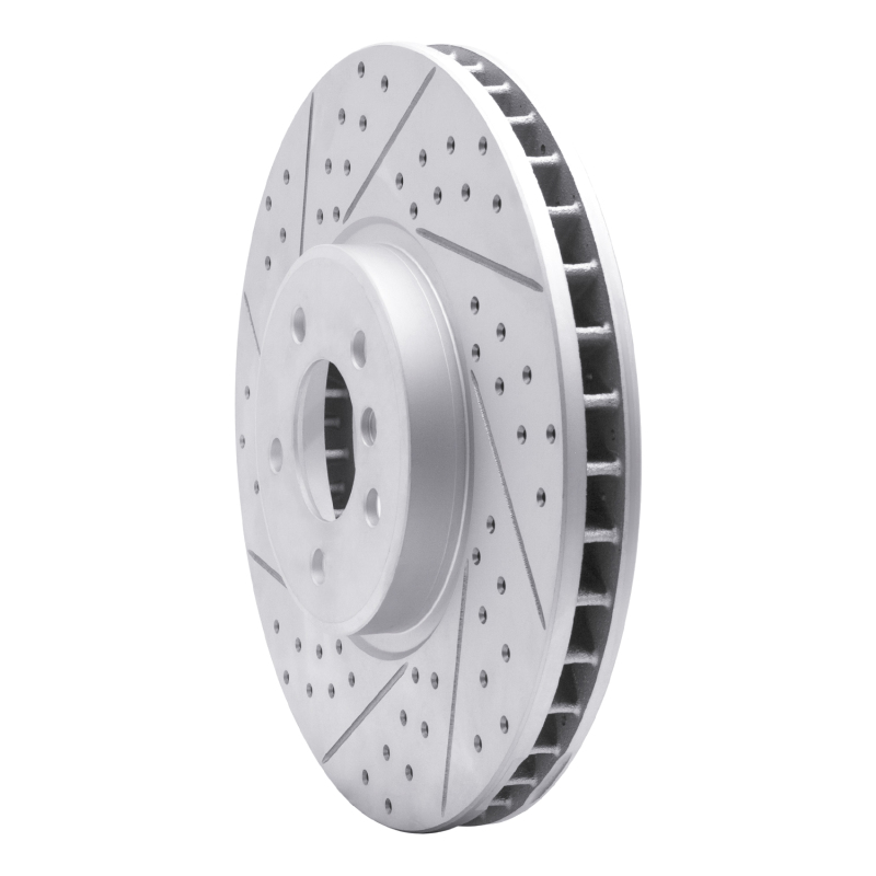 BMW X6 Brake Rotor (1) - Front Left - DFC - Drilled & Slotted Geoperformance - `08-`19