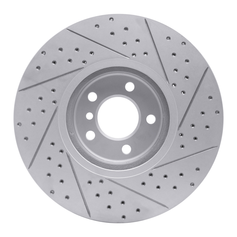 BMW X6 Brake Rotor (1) - Front Left - DFC - Drilled & Slotted Geoperformance - `08-`19