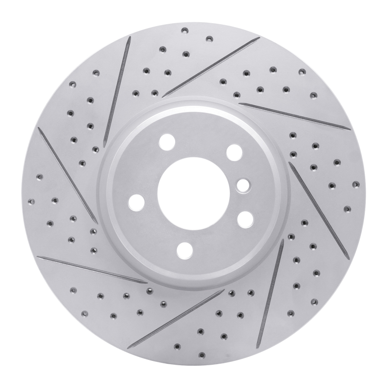 BMW X6 Brake Rotor (1) - Front Left - DFC - Drilled & Slotted Geoperformance - `08-`19