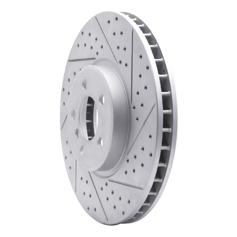 BMW X5 Brake Rotor (1) - Front Right - DFC - Drilled & Slotted Geoperformance - `08-`19