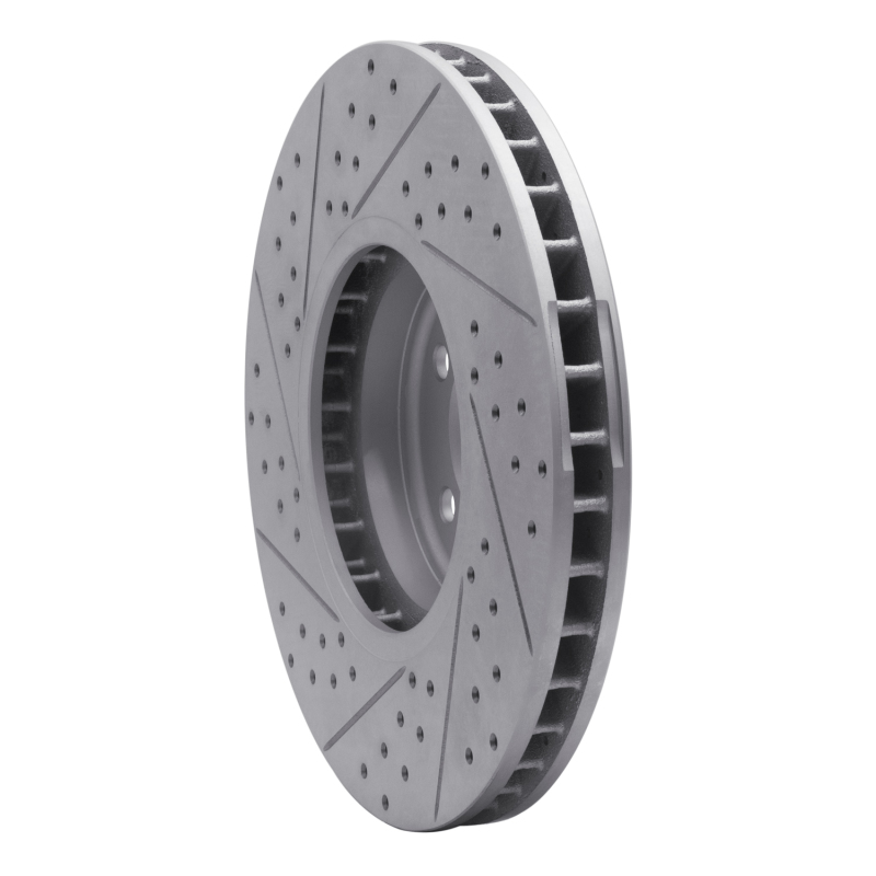 BMW X5 Brake Rotor (1) - Front Right - DFC - Drilled & Slotted Geoperformance - `08-`19