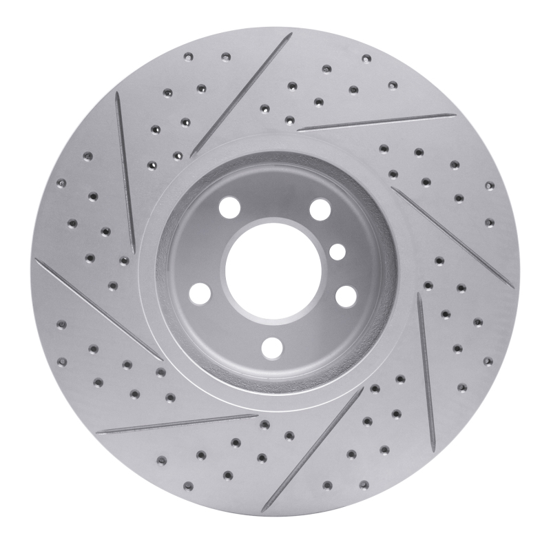 BMW X5 Brake Rotor (1) - Front Right - DFC - Drilled & Slotted Geoperformance - `08-`19