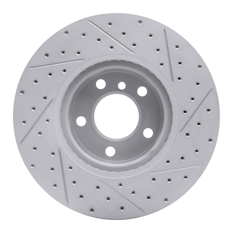 BMW X3 Brake Rotor (1) - Front Left - DFC - Geoperformance Drilled & Slotted - `11-`18