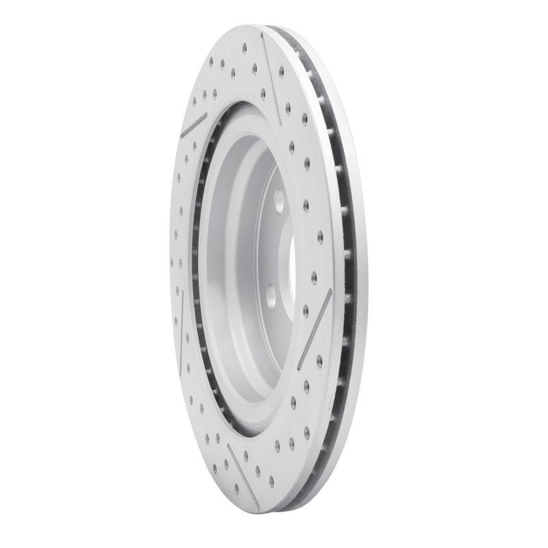 BMW X1 Brake Rotor (1) - Rear Left - DFC - Geoperformance Drilled & Slotted - `16-`26