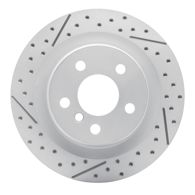 BMW X1 Brake Rotor (1) - Rear Left - DFC - Geoperformance Drilled & Slotted - `16-`26