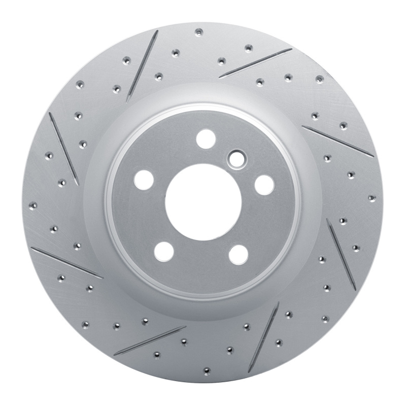 BMW X2 Brake Rotor (1) - Rear Left - DFC - Geoperformance, Drilled and Slotted - `19-`24