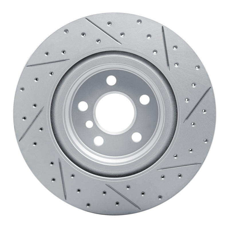 BMW X2 Brake Rotor (1) - Rear Left - DFC - Geoperformance, Drilled and Slotted - `19-`24