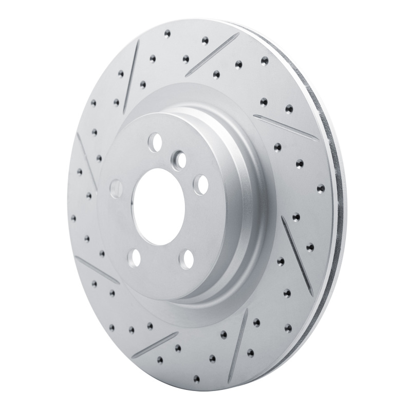 BMW X2 Brake Rotor (1) - Rear Left - DFC - Geoperformance, Drilled and Slotted - `19-`24