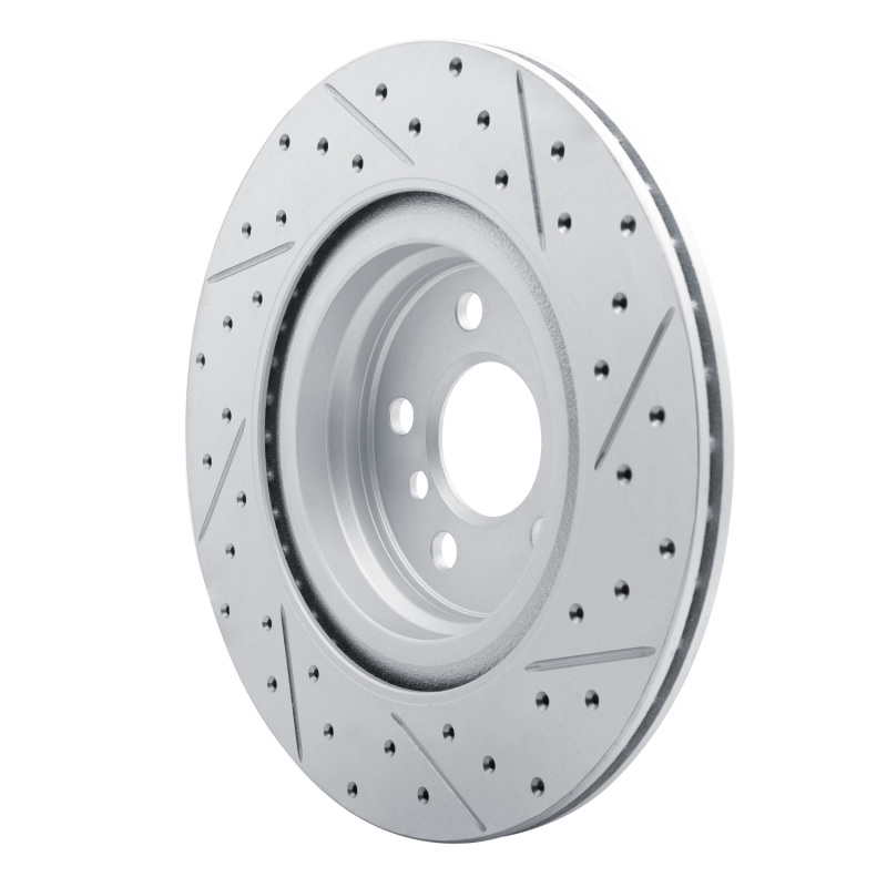 BMW X2 Brake Rotor (1) - Rear Left - DFC - Geoperformance, Drilled and Slotted - `19-`24