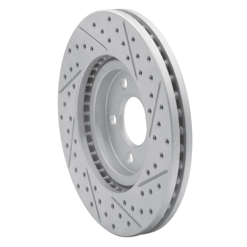 Chrysler PT Cruiser Brake Rotor (1) - Front Left - DFC - Geoperformance Drilled & Slotted - `03-`09