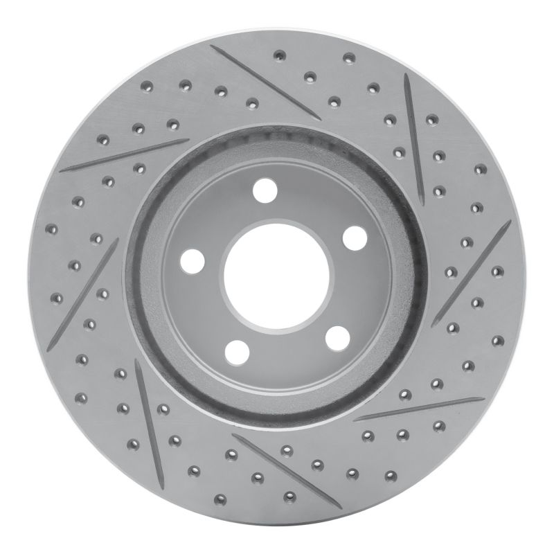 Chrysler PT Cruiser Brake Rotor (1) - Front Left - DFC - Geoperformance Drilled & Slotted - `03-`09
