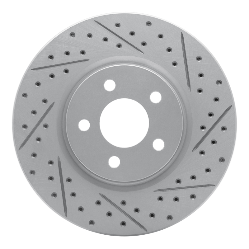 Chrysler PT Cruiser Brake Rotor (1) - Front Right - DFC - Drilled & Slotted Geoperformance Rotor - `03-`09