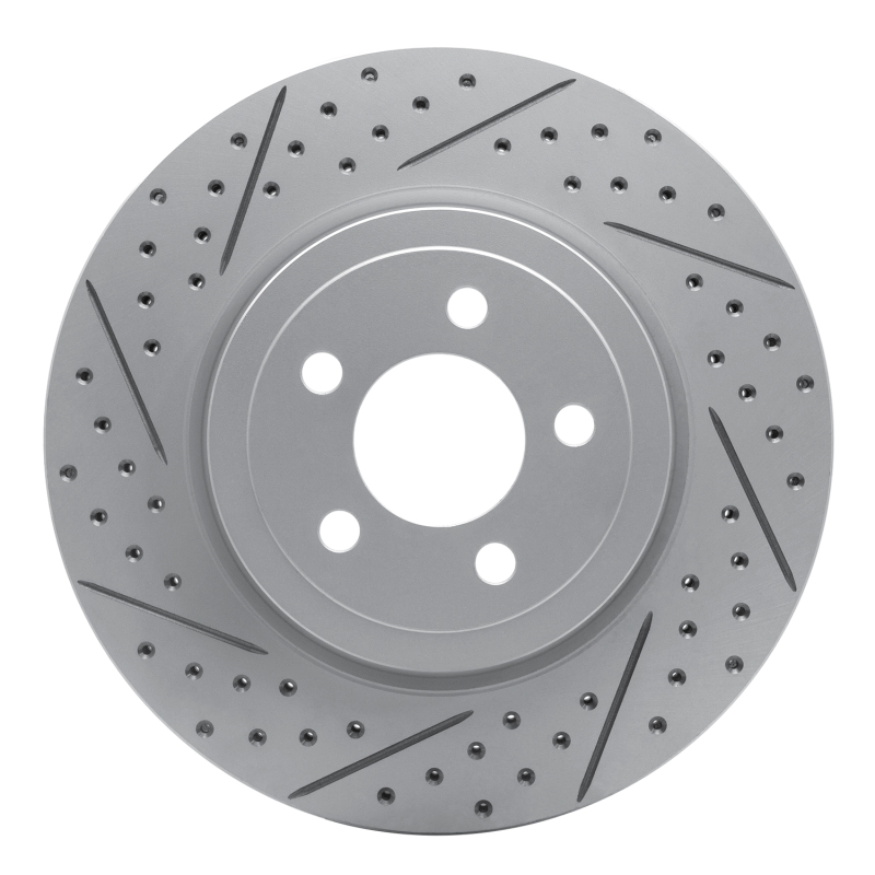 Chrysler 300 Brake Rotor (1) - Front Left - DFC - Drilled & Slotted Geoperformance - `05-`23 Chrysler 300 Brake Rotor (1) - Front Left - DFC - Drilled & Slotted Geoperformance - `05-`23