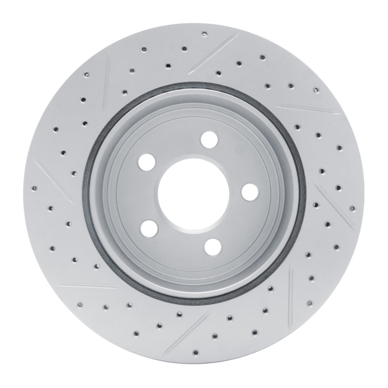 Chrysler 300 Brake Rotor (1) - Rear Right - DFC - Drilled & Slotted Geoperformance - `05-`23