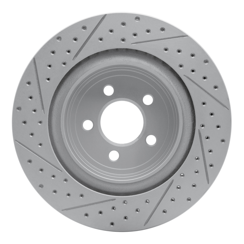 Dodge Charger Brake Rotor (1) - Rear Right - DFC - Drilled & Slotted Geoperformance - `06-`23