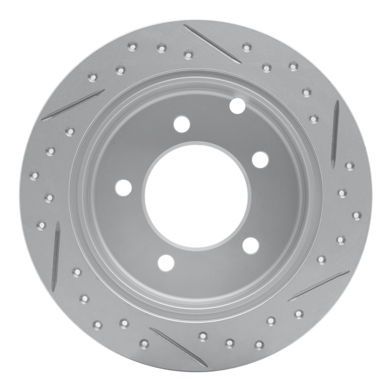 Chrysler Sebring Brake Rotor (1) - Rear Left - DFC - Drilled & Slotted Geoperformance - `07-`17