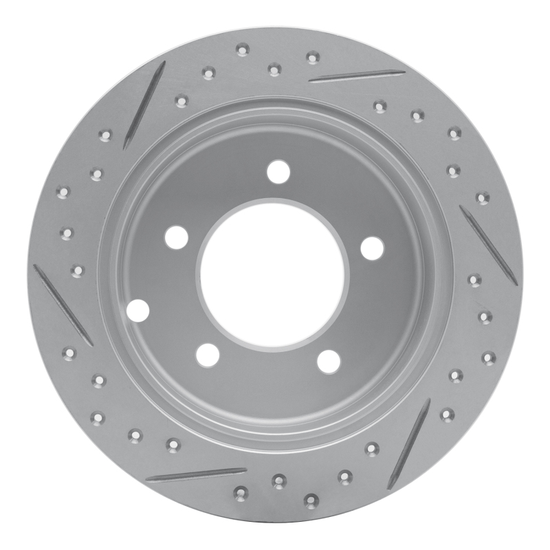 Chrysler Sebring Brake Rotor (1) - Rear Right - DFC - Drilled & Slotted Geoperformance - `07-`17
