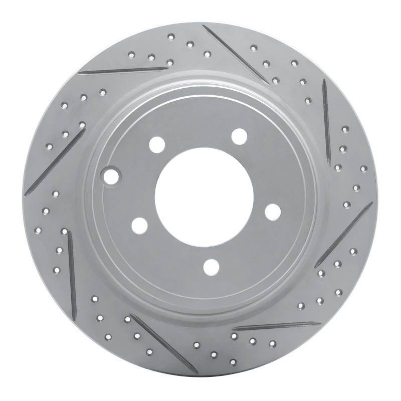 Chrysler Sebring Brake Rotor (1) - Rear Right - DFC - Drilled & Slotted Geoperformance - `07-`17