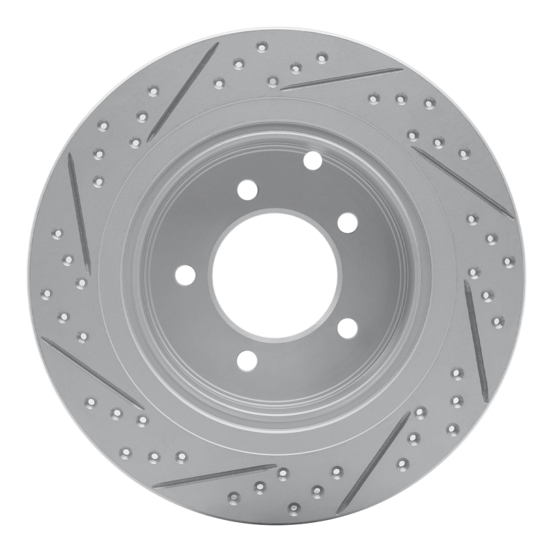 Chrysler Sebring Brake Rotor (1) - Rear Right - DFC - Drilled & Slotted Geoperformance - `07-`17