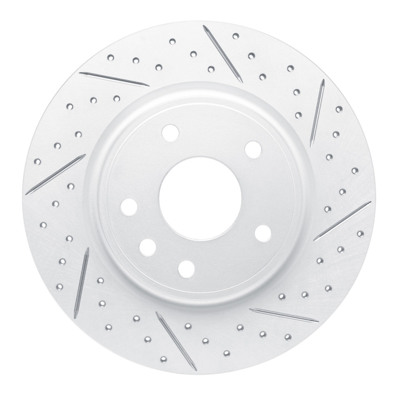 Chrysler Pacifica Brake Rotor (1) - Rear Right - DFC - Drilled & Slotted Geoperformance - `17-`25