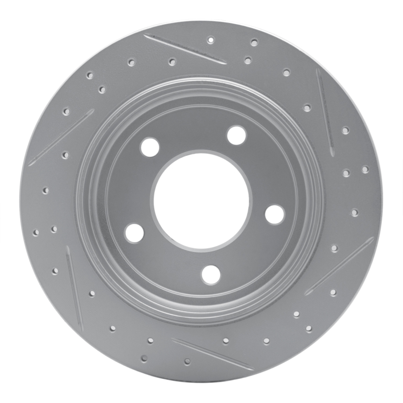 Chrysler Concorde Brake Rotor (1) - Rear Left - DFC - Drilled & Slotted Geoperformance - `93-`04