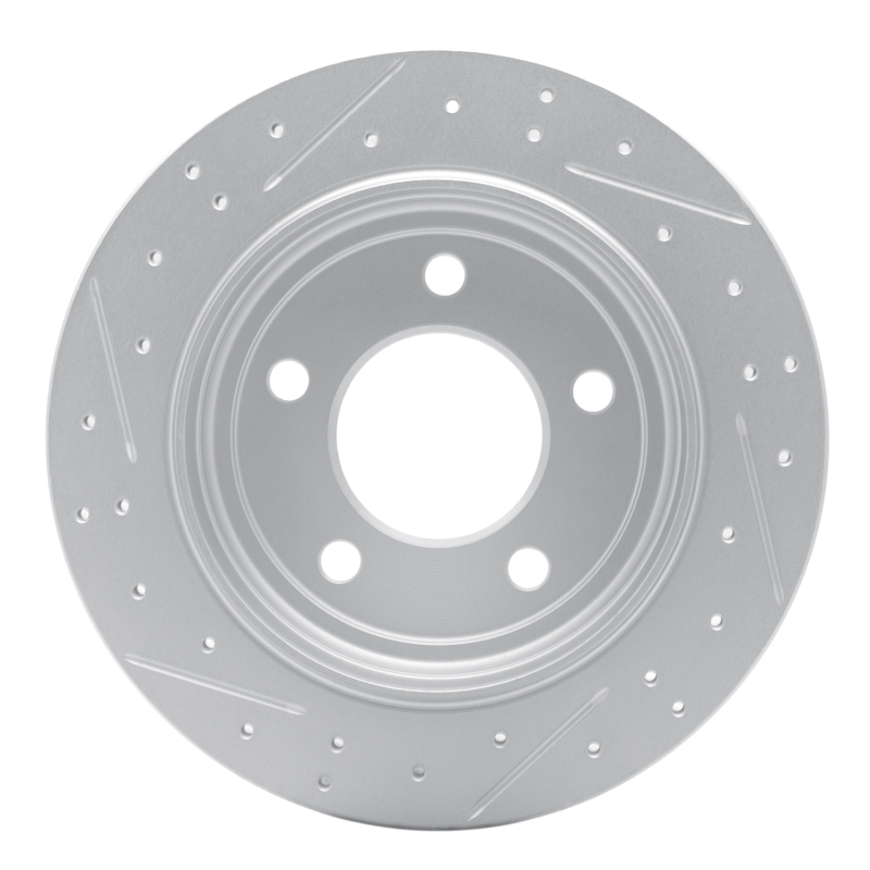 Chrysler 300M Brake Rotor (1) - Rear Right - DFC - Geoperformance Drilled & Slotted - `93-`04