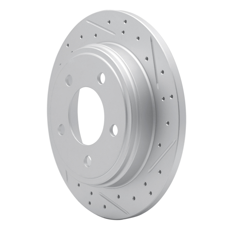 Chrysler 300M Brake Rotor (1) - Rear Right - DFC - Geoperformance Drilled & Slotted - `93-`04