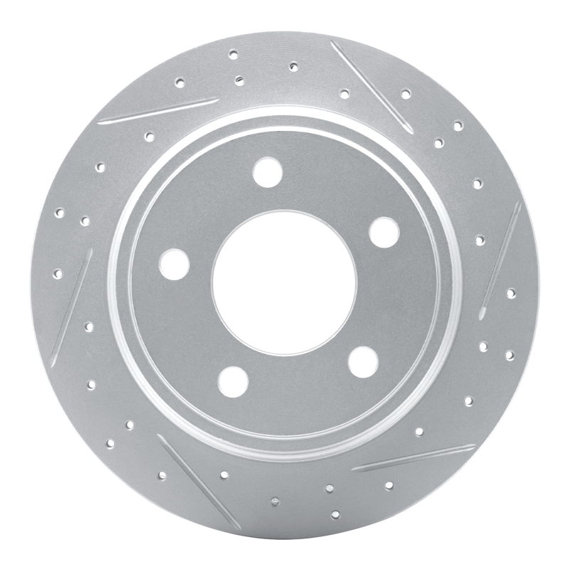 Chrysler 300M Brake Rotor (1) - Rear Right - DFC - Geoperformance Drilled & Slotted - `93-`04
