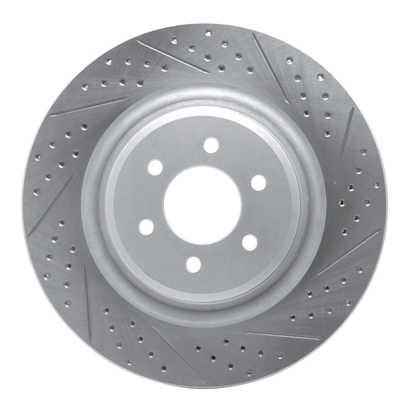 Dodge Viper Brake Rotor (1) - Rear Right - DFC - Drilled & Slotted Geoperformance - `03-`17