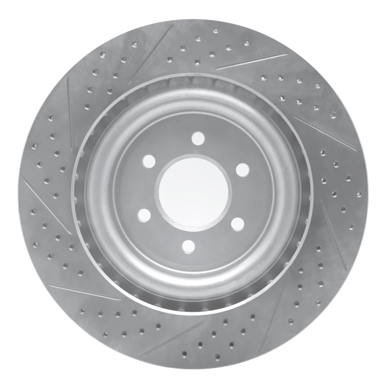 Dodge Viper Brake Rotor (1) - Rear Right - DFC - Drilled & Slotted Geoperformance - `03-`17