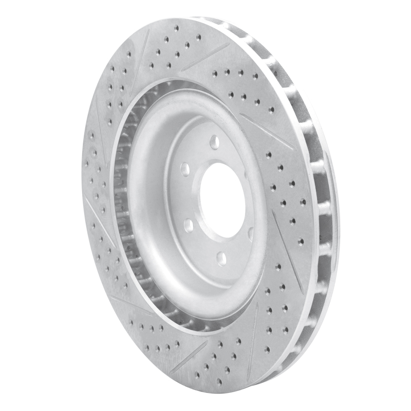 Dodge Viper Brake Rotor (1) - Rear Right - DFC - Drilled & Slotted Geoperformance - `03-`17