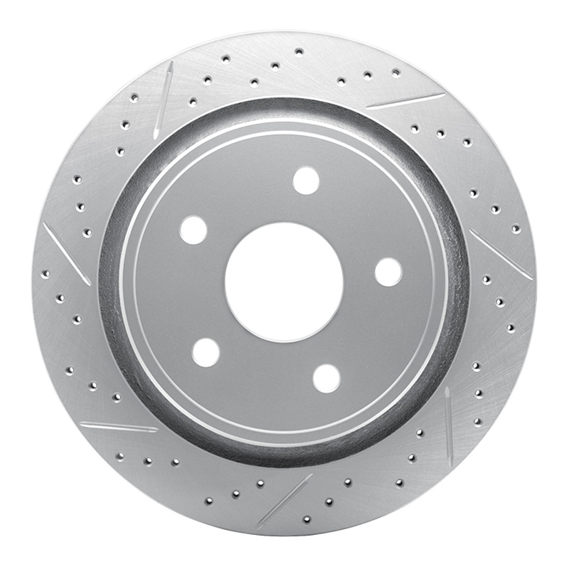 Chrysler Aspen Brake Rotor (1) - Rear Left - DFC - Geoperformance - Drilled & Slotted - `02-`24