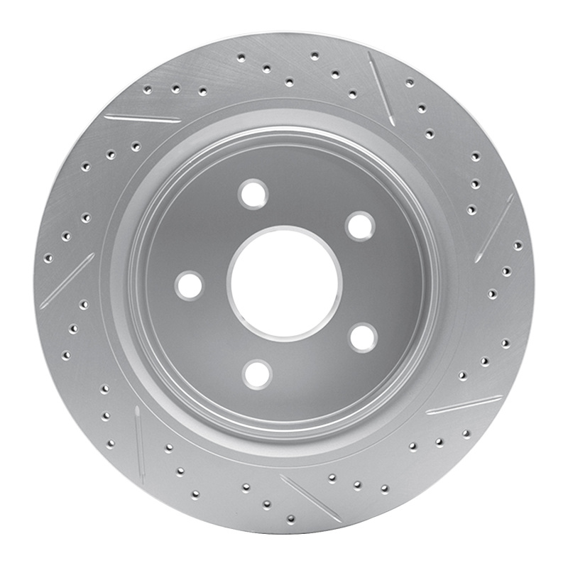 Chrysler Aspen Brake Rotor (1) - Rear Left - DFC - Geoperformance - Drilled & Slotted - `02-`24