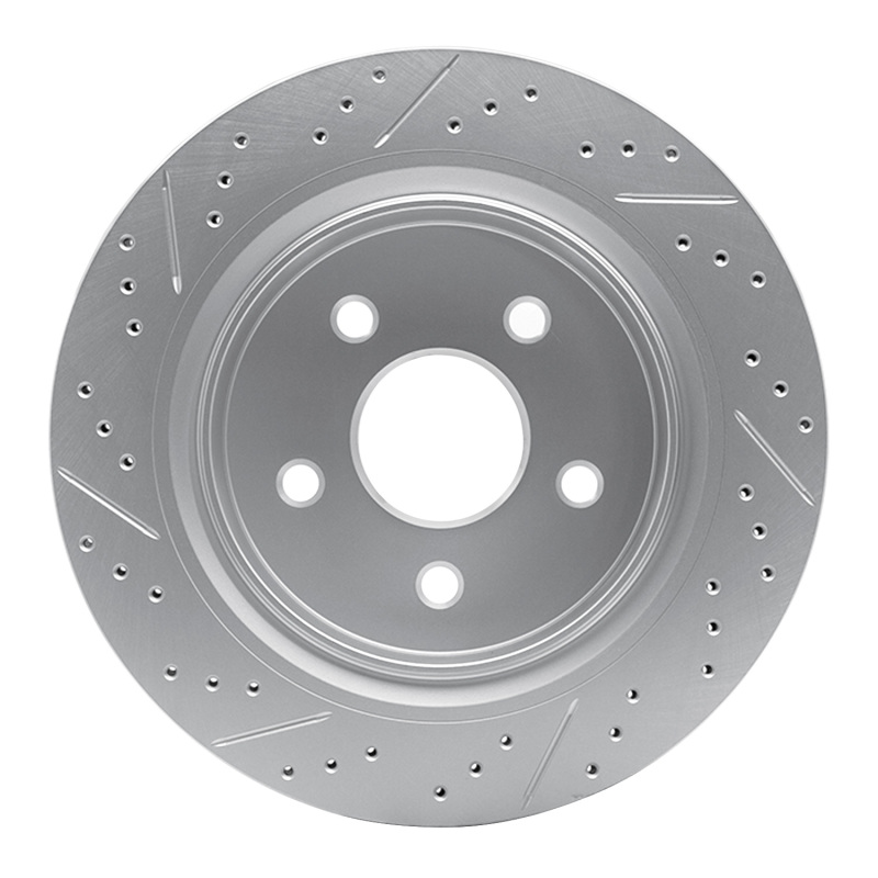 Chrysler Aspen Brake Rotor (1) - Rear Right - DFC - Drilled & Slotted Geoperformance - `02-`24