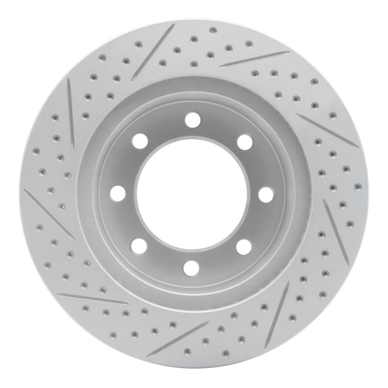 Dodge Ram 3500 Brake Rotor (1) - Front Right - DFC - Drilled & Slotted Geoperformance - `03-`08