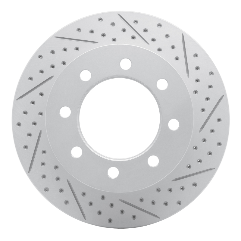 Dodge Ram 3500 Brake Rotor (1) - Front Right - DFC - Drilled & Slotted Geoperformance - `03-`08
