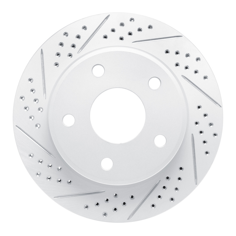 Dodge Dakota Brake Rotor (1) - Front Left - DFC - Geoperformance Drilled & Slotted - `05-`11