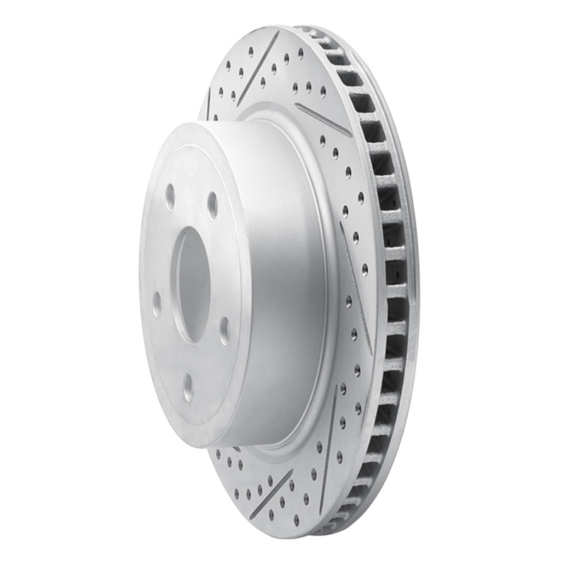 Dodge Ram 1500 Brake Rotor (1) - Rear Left - DFC - Drilled & Slotted Geoperformance - `04-`06