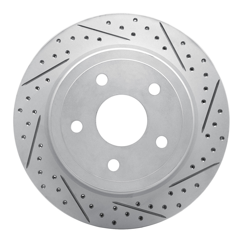 Dodge Ram 1500 Pickup Brake Rotor (1) - Rear Right - DFC - Drilled & Slotted Geoperformance - `04-`06