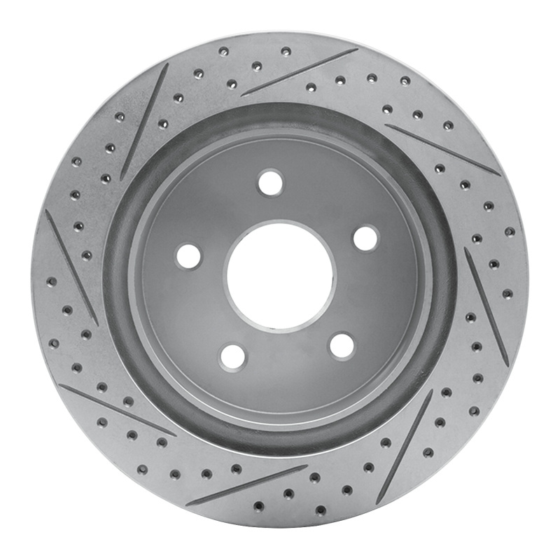 Dodge Ram 1500 Pickup Brake Rotor (1) - Rear Right - DFC - Drilled & Slotted Geoperformance - `04-`06