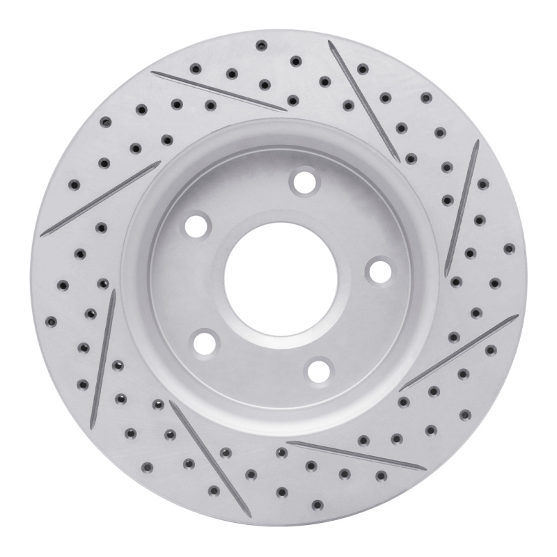 Chrysler Town & Country Brake Rotor (1) - Front Left - DFC - Geoperformance, Drilled & Slotted - `08-`16