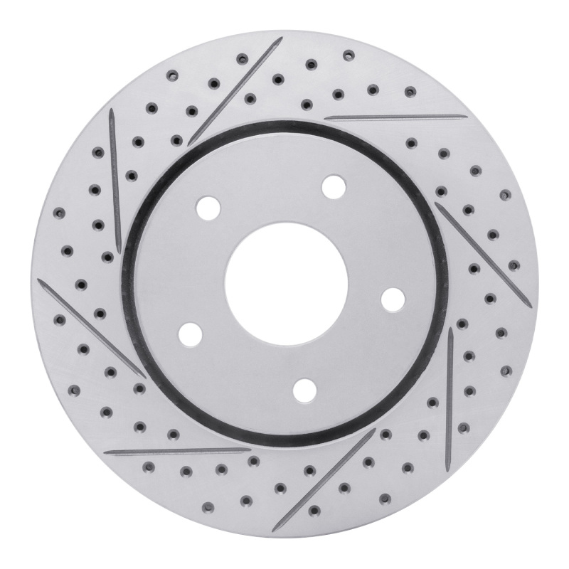 Chrysler Town & Country Brake Rotor (1) - Front Left - DFC - Geoperformance, Drilled & Slotted - `08-`16