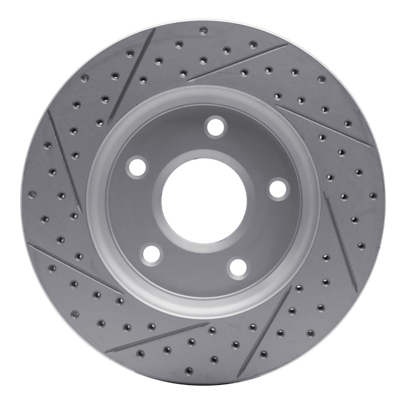 Chrysler Town & Country Brake Rotor (1) - Front Right - DFC - Drilled & Slotted Geoperformance - `08-`16