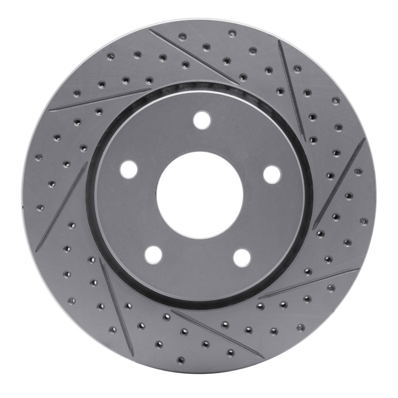 Chrysler Town & Country Brake Rotor (1) - Front Right - DFC - Drilled & Slotted Geoperformance - `08-`16