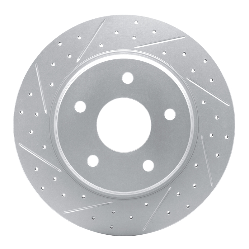 Chrysler Town & Country Brake Rotor (1) - Rear Left - DFC - Drilled & Slotted Geoperformance - `08-`16