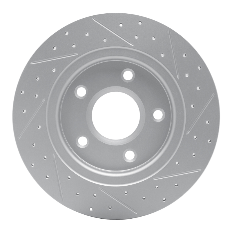 Chrysler Town & Country Brake Rotor (1) - Rear Left - DFC - Drilled & Slotted Geoperformance - `08-`16