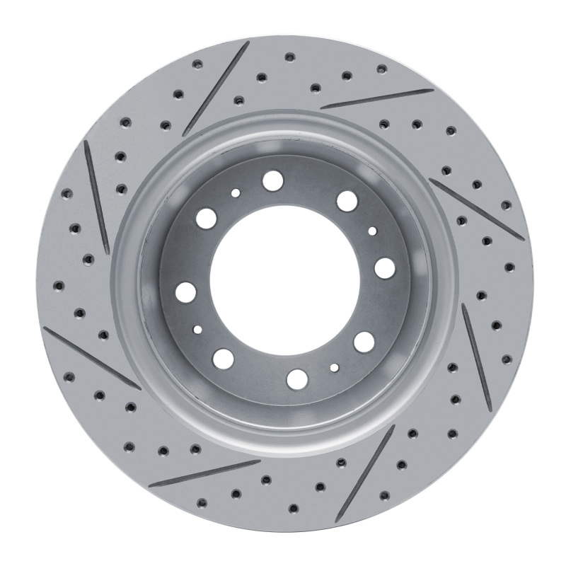Dodge Ram 3500 Brake Rotor (1) - Rear Right - DFC - Drilled & Slotted Geoperformance - `09-`25